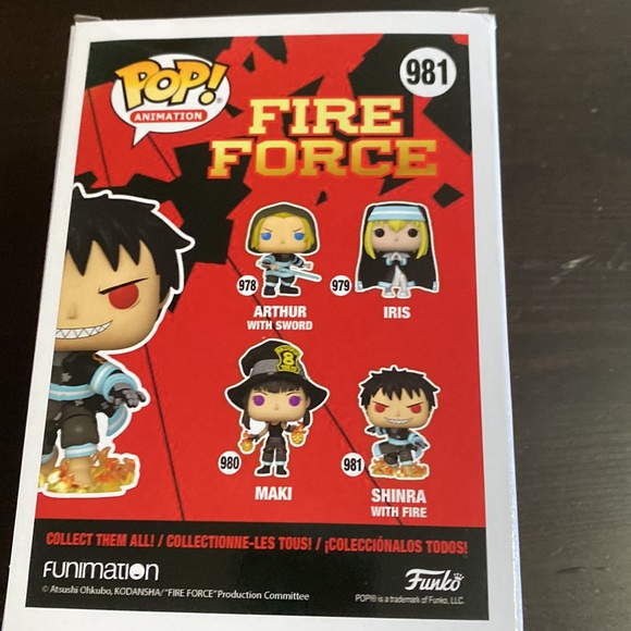 shinra with fire funko pop! from fire force - Picture 2 of 3